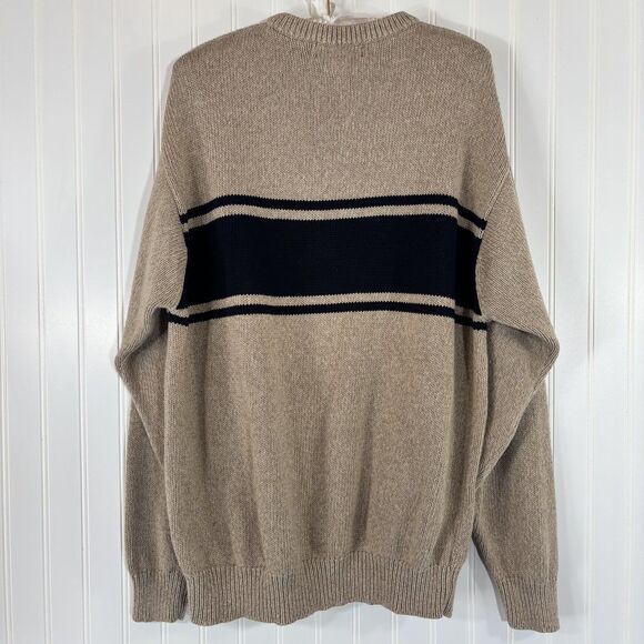 Vintage Croft & Barrow Mens Knit Sweater Size L Fisherman Academia Heritage Cozy - Picture 3 of 13